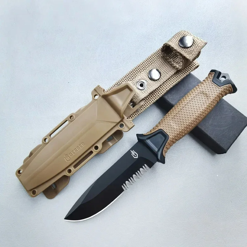 Survival Knife Full Tang - 야외용 접이식 칼 다용도 캠핑용 고경도