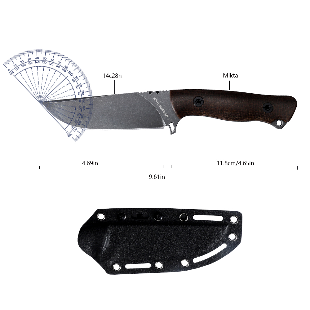 풀탱 고정날 칼(칼집 포함), 아웃도어 캠핑용 절단 E - Survival Knife Full Tang 리뷰 및 가격