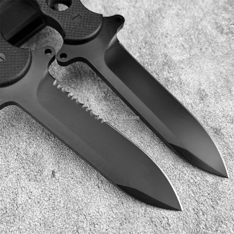 휴대용 아웃도어 직선 나이프 풀탱 블랙 G10 핸들 다 - Survival Knife Full Tang 리뷰 및 가격