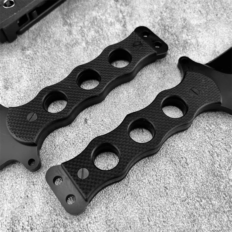 휴대용 아웃도어 직선 나이프 풀탱 블랙 G10 핸들 다 - Survival Knife Full Tang 리뷰 및 가격